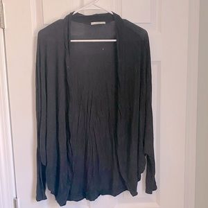 Black dolman sleeve open front cardigan - relisted